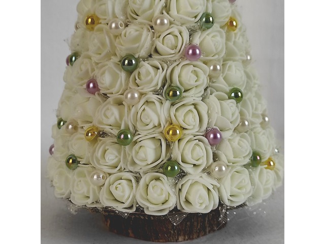 Новорічна сувенірна ялинка ручної роботи, 16 см