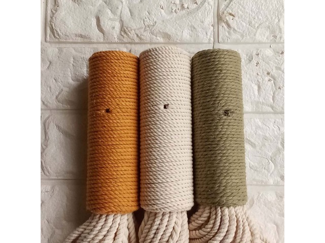 Настінні декоративні кисточки з бавовняного каната