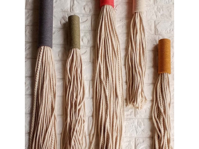 Настінні декоративні кисточки з бавовняного каната