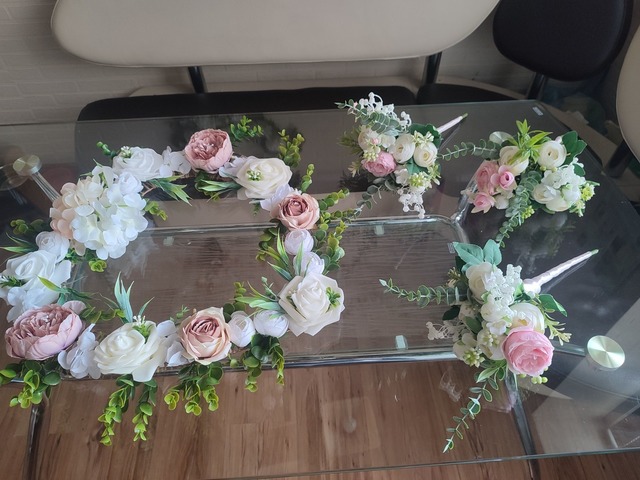 Весільні букети, декорування весілля, квіткові композиції на стіл наречених