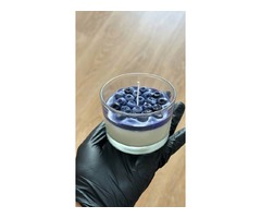 Соєва свічка Ручної Роботи *Чорничний йогурт*