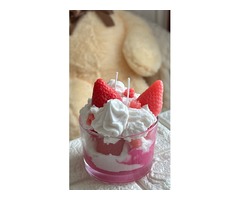 Свічка Полунично малиновий пломбір