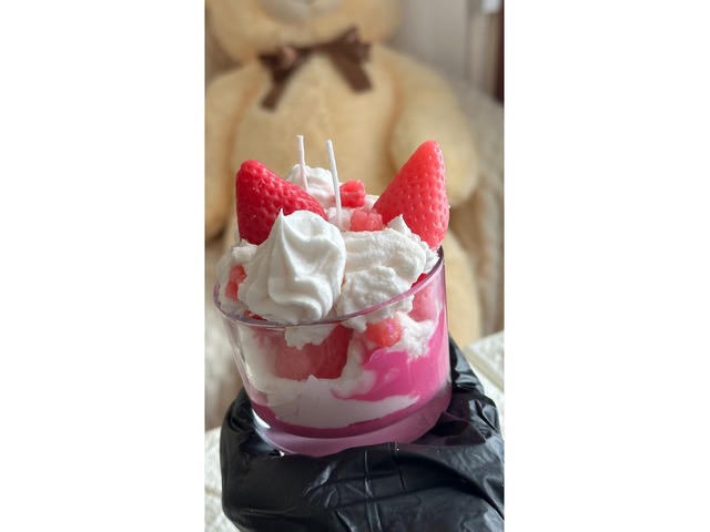 Свічка Полунично малиновий пломбір