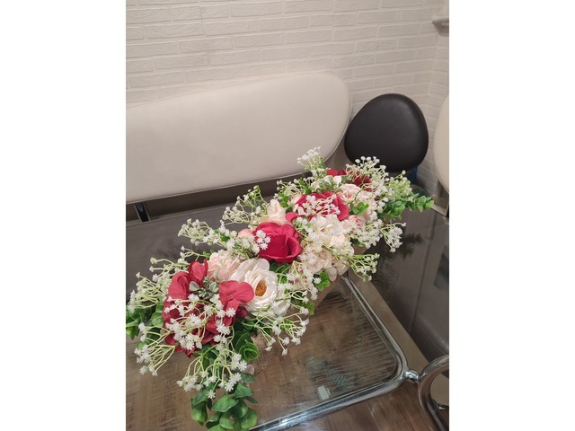 Квіткова композиція на стіл ручної роботи, декорація весілля, декор на стіл ручної роботи