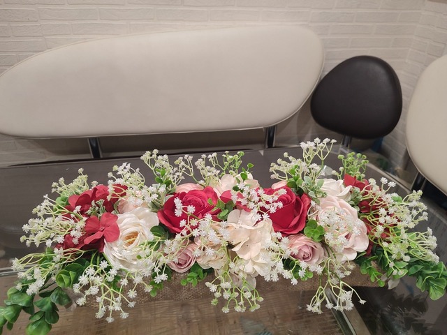 Квіткова композиція на стіл ручної роботи, декорація весілля, декор на стіл ручної роботи