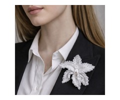 Брошка орхідея