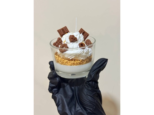 Аромасвічка-десерт ручної роботи «Choco Bliss»