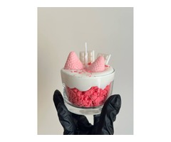 Аромасвічка-десерт ручної роботи «Morning Berry»