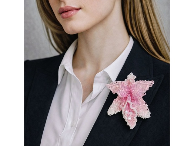 Брошка- трансформер "орхідея