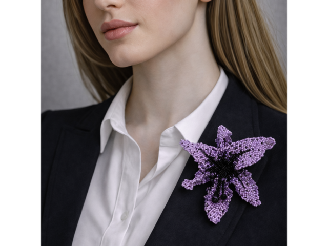 Брошка- трансформер "орхідея