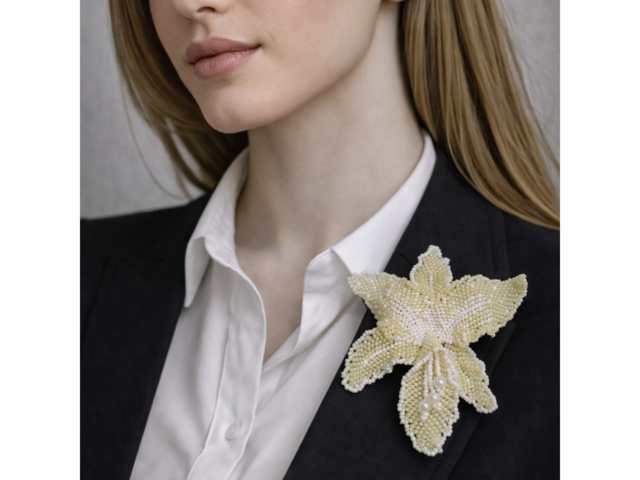 Брошка- трансформер "орхідея