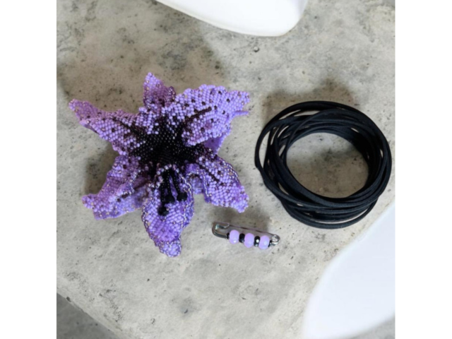 Брошка- трансформер "орхідея