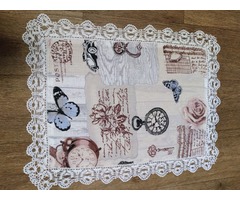 Полотенце вафельное ажурное , ручной работы