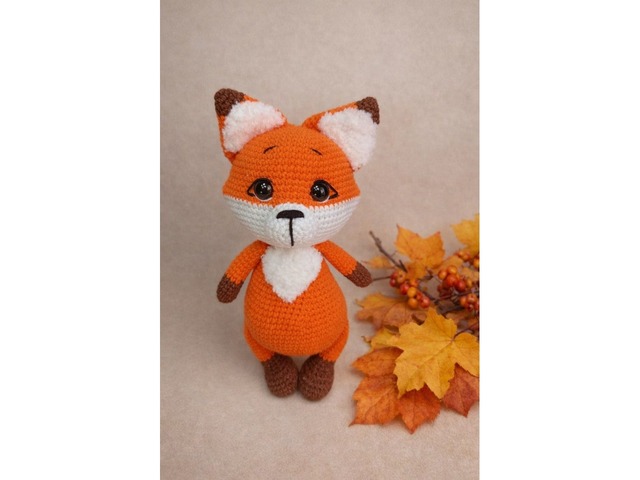 Лисичка, м'яка іграшка, ручна робота