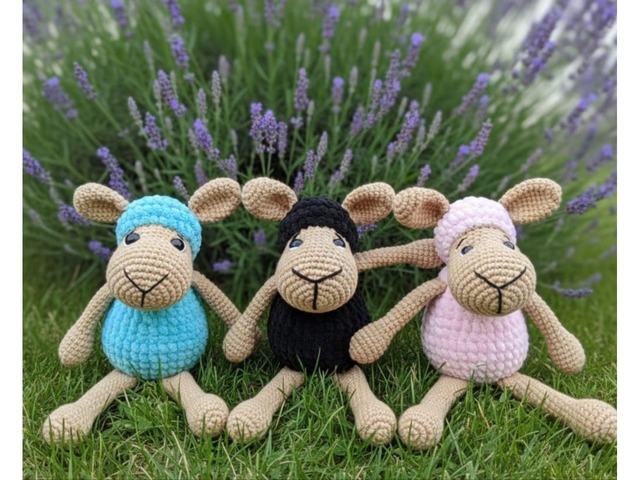 Овечка плюшева, ручна робота