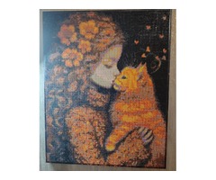 Готова картина з алмазної мозаїки (ручна робота)