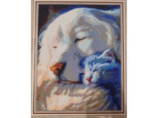 Готова картина з алмазної мозаїки (ручна робота)