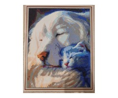 Готова картина з алмазної мозаїки (ручна робота)