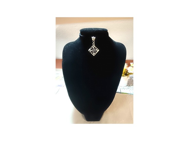 Підвіс Алатир Оберіг. Чокер . Мікровишивка.