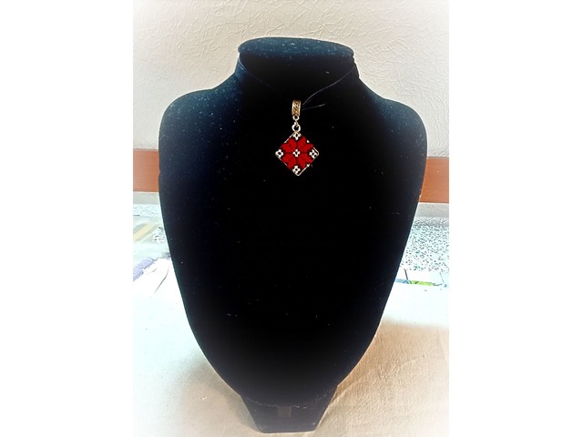 Підвіс Алатир Оберіг. Чокер . Мікровишивка.