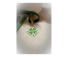 Підвіс Алатир Оберіг. Чокер . Мікровишивка.