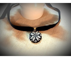 Підвіс Алатир Оберіг. Чокер . Мікровишивка.