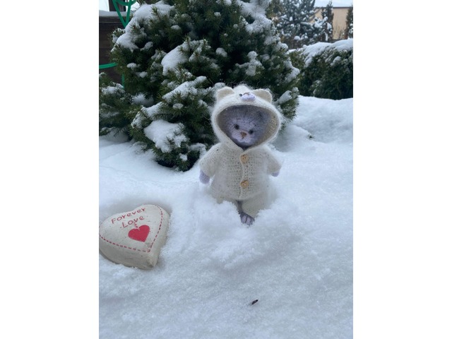 В’язаний мімішний котик на подарунок