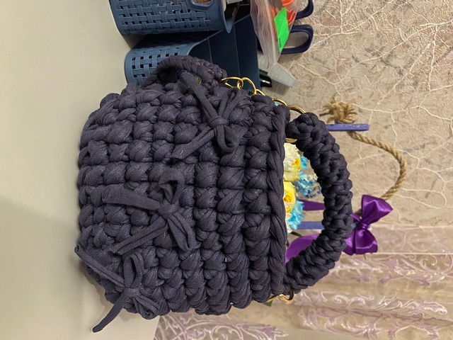 Вʼязана сумка ручної роботи