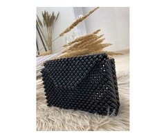 Сумка з перлин,с золотим ланцюжком