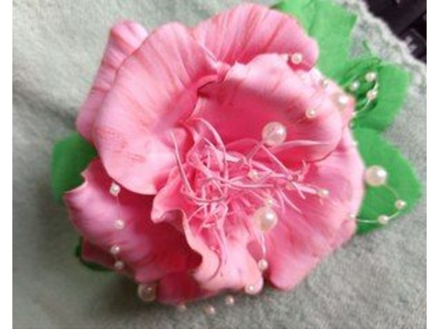 Квітковий браслет, бутон'єрка на руку - фоаміран