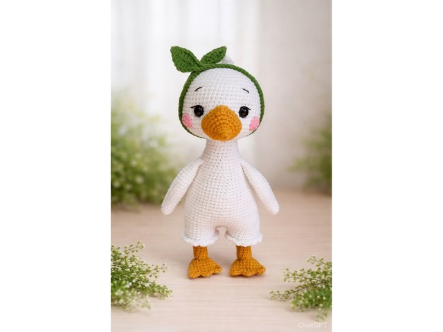 Гусеня, гусак, ручна робота, м'яка іграшка