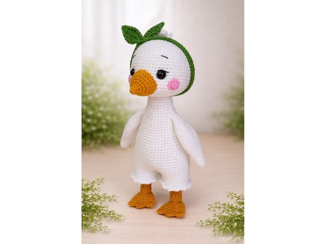 Гусеня, гусак, ручна робота, м'яка іграшка