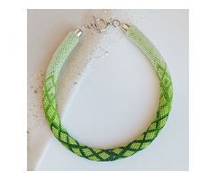 Прикраса із бісеру кольє-джгут 