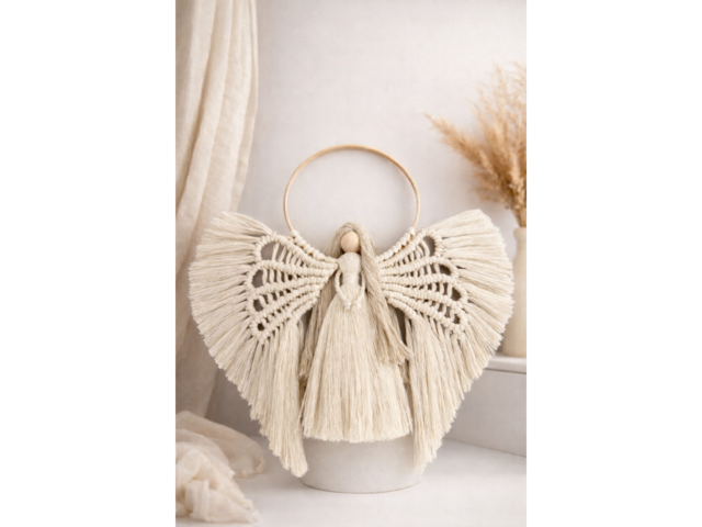 Макраме -ручна робота - Янгол - оберіг