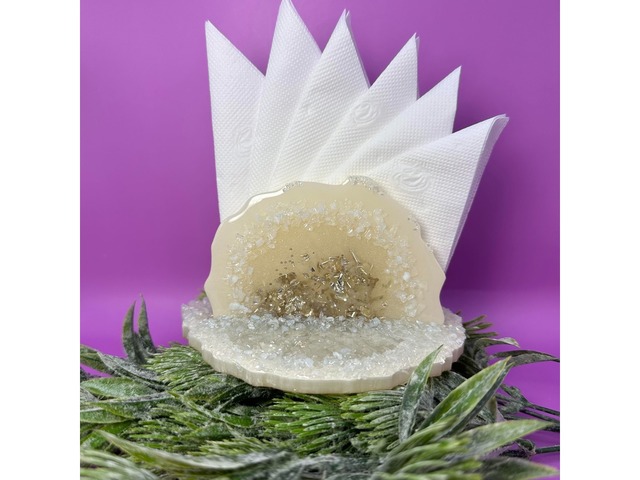 Серветниця з епоксидної смоли. Подарунок.