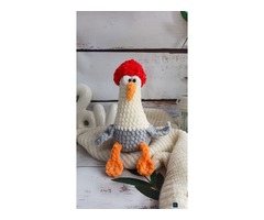 В'язана Чайка амігурумі