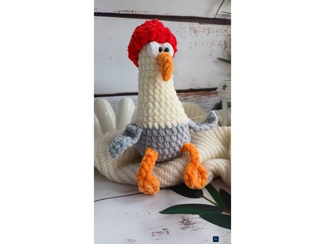 В'язана Чайка амігурумі