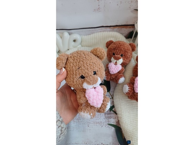 Плюшеве Ведмежа гачком амігурумі