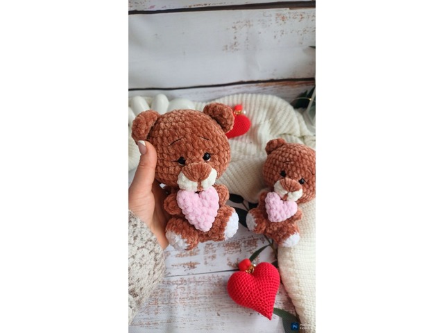 Плюшеве Ведмежа гачком амігурумі