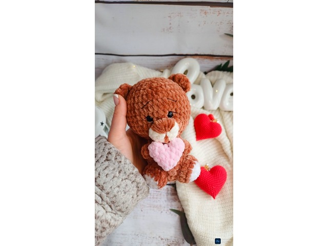 Плюшеве Ведмежа гачком амігурумі