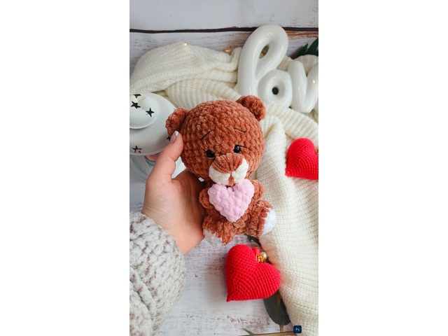 Плюшеве Ведмежа гачком амігурумі