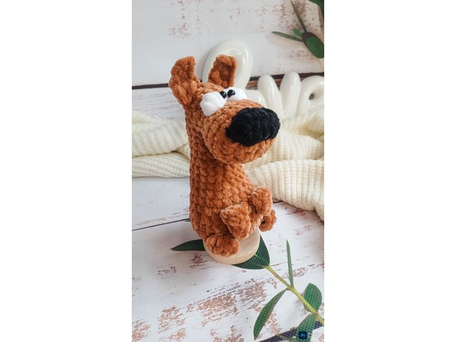 В'язаний песик амігурумі