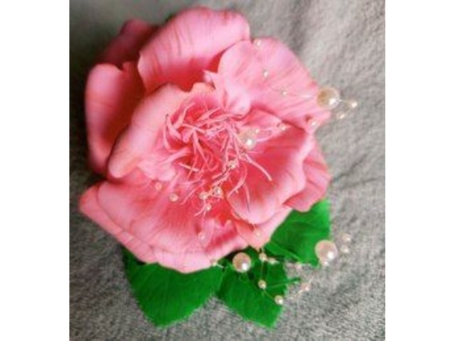 Квітковий браслет, бутон'єрка на руку - фоаміран