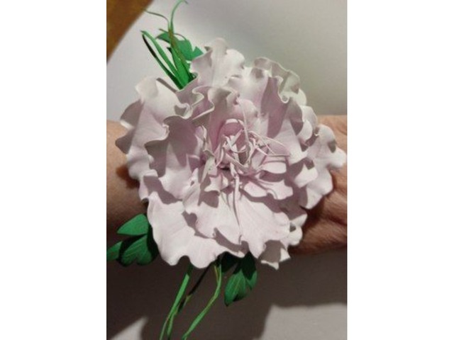 Квітковий браслет, бутон'єрка на руку - фоаміран