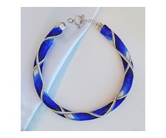 Прикраса із бісеру кольє-джгут 