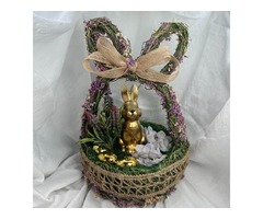 Великодній декоративний кошик. Весняний декор.