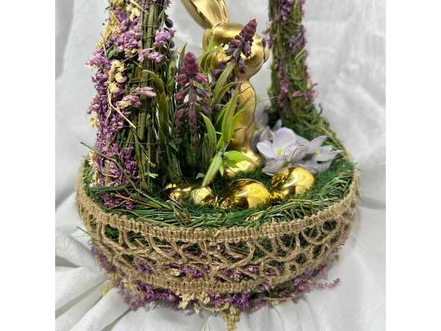 Великодній декоративний кошик. Весняний декор.