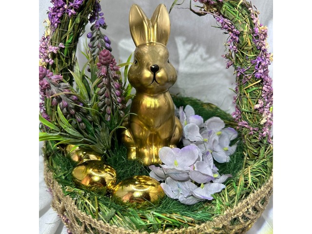 Великодній декоративний кошик. Весняний декор.