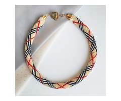 Прикраса із бісеру кольє-джгут 