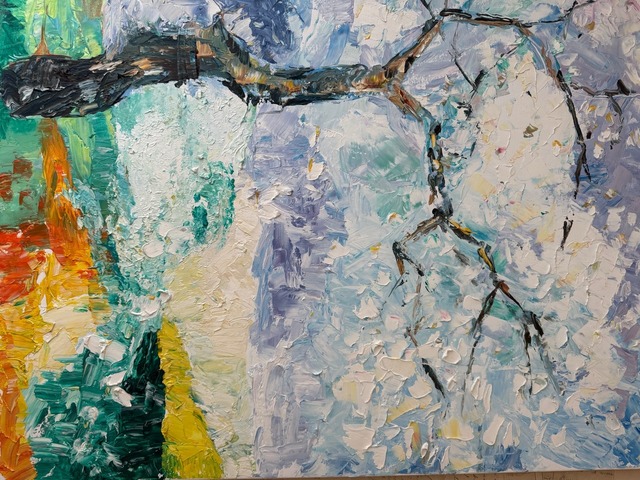 Картина « Цветущая вишня»